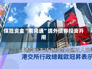 保险资金“南向通”境外债券投资开闸