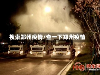 搜索郑州疫情/查一下郑州疫情