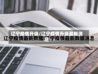 辽宁疫情升级/辽宁疫情升级最新消息