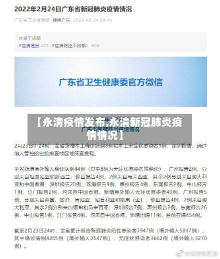 【永清疫情发布,永清新冠肺炎疫情情况】-第2张图片